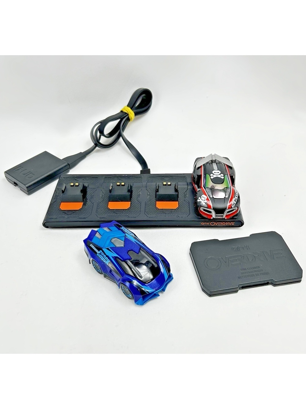 Anki Overdrive 2 Cars Skull & Ground Shock Charger Pad Deck Tire Cleaner Works